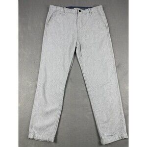 Carbon 2 Cobalt Men’s Chino Pants 36x30 Soft Stretch Cotton Gray Houndstooth